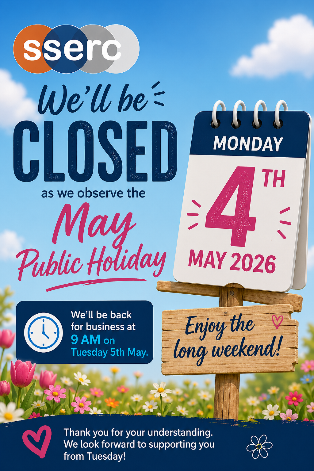 SSERC Closed May 6